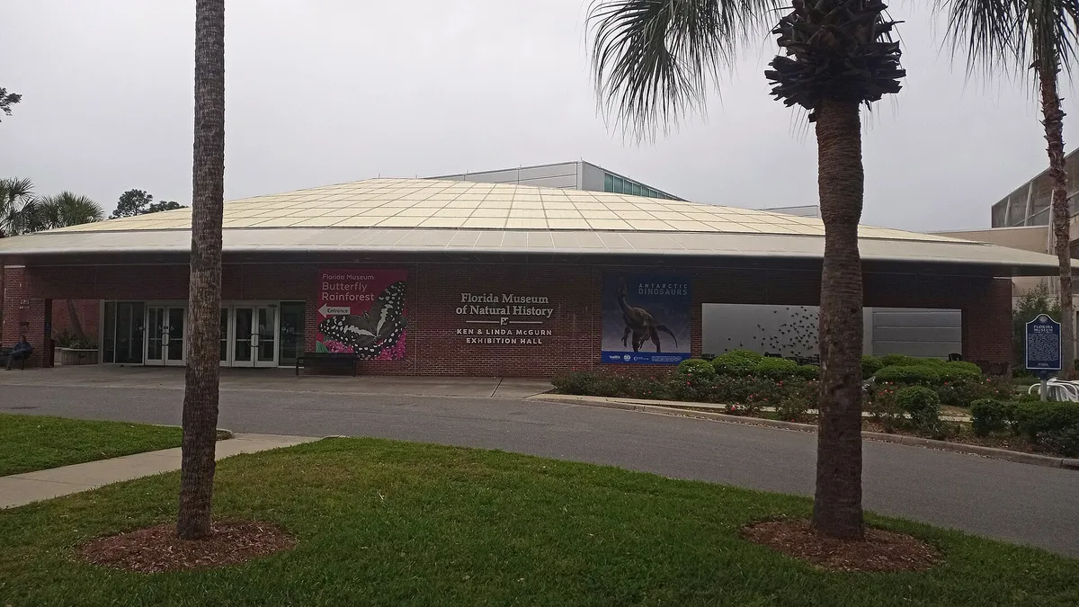 The Florida Museum of Natural History on the University of Florida campus